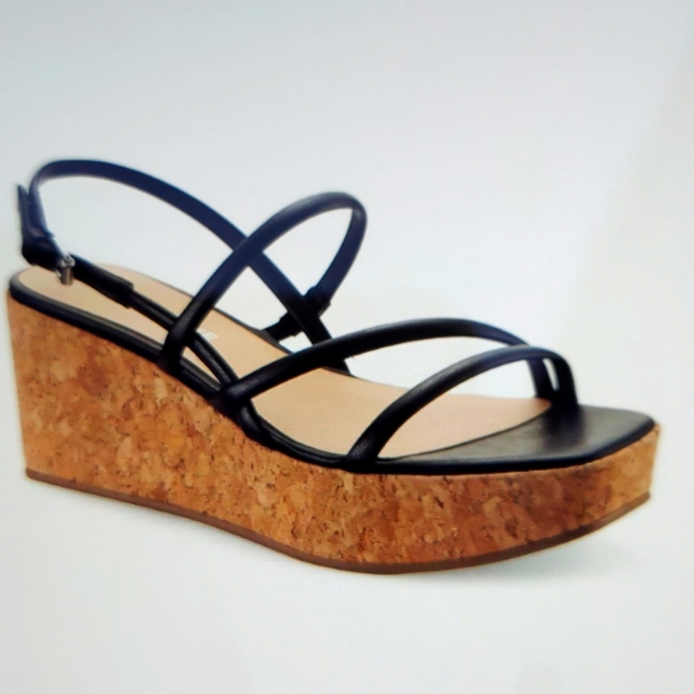Bella platform wedge sandals